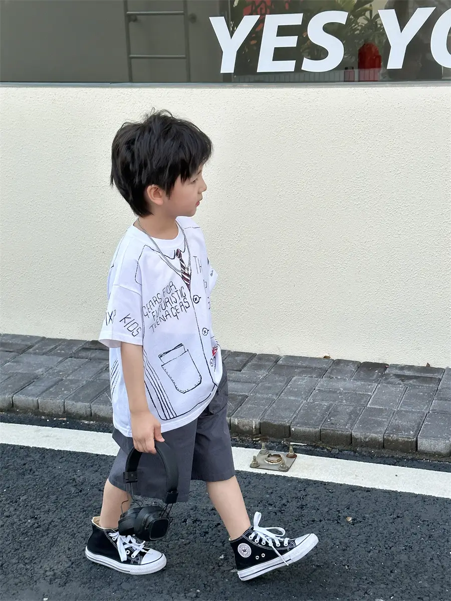 Boys Cotton Cartoon T-Shirt Summer 2025 Kids — feature 22