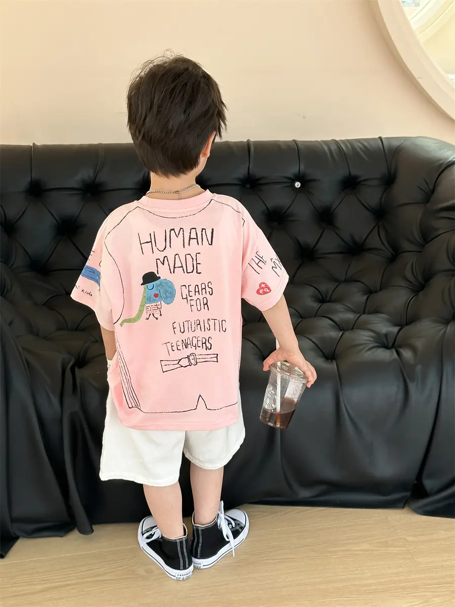 Boys Cotton Cartoon T-Shirt Summer 2025 Kids — feature 25