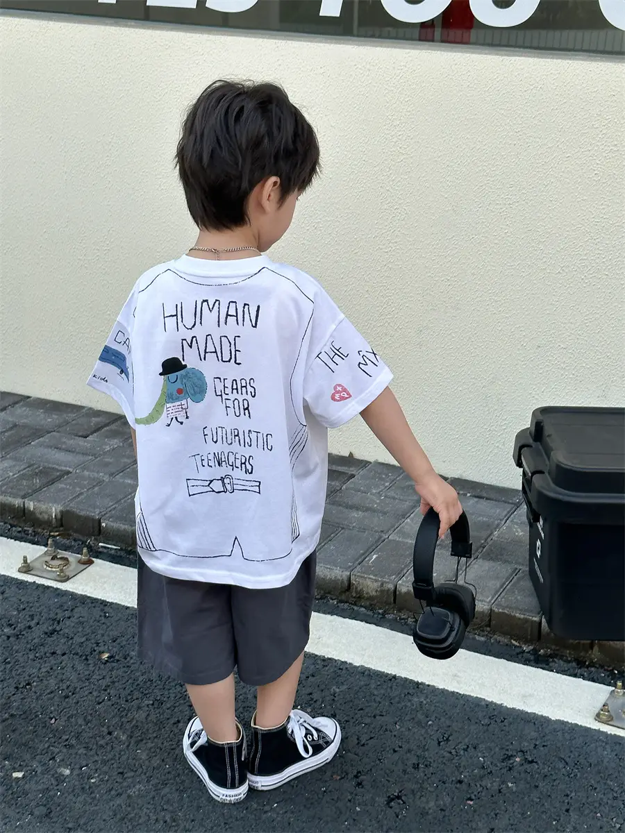 Boys Cotton Cartoon T-Shirt Summer 2025 Kids — feature 32
