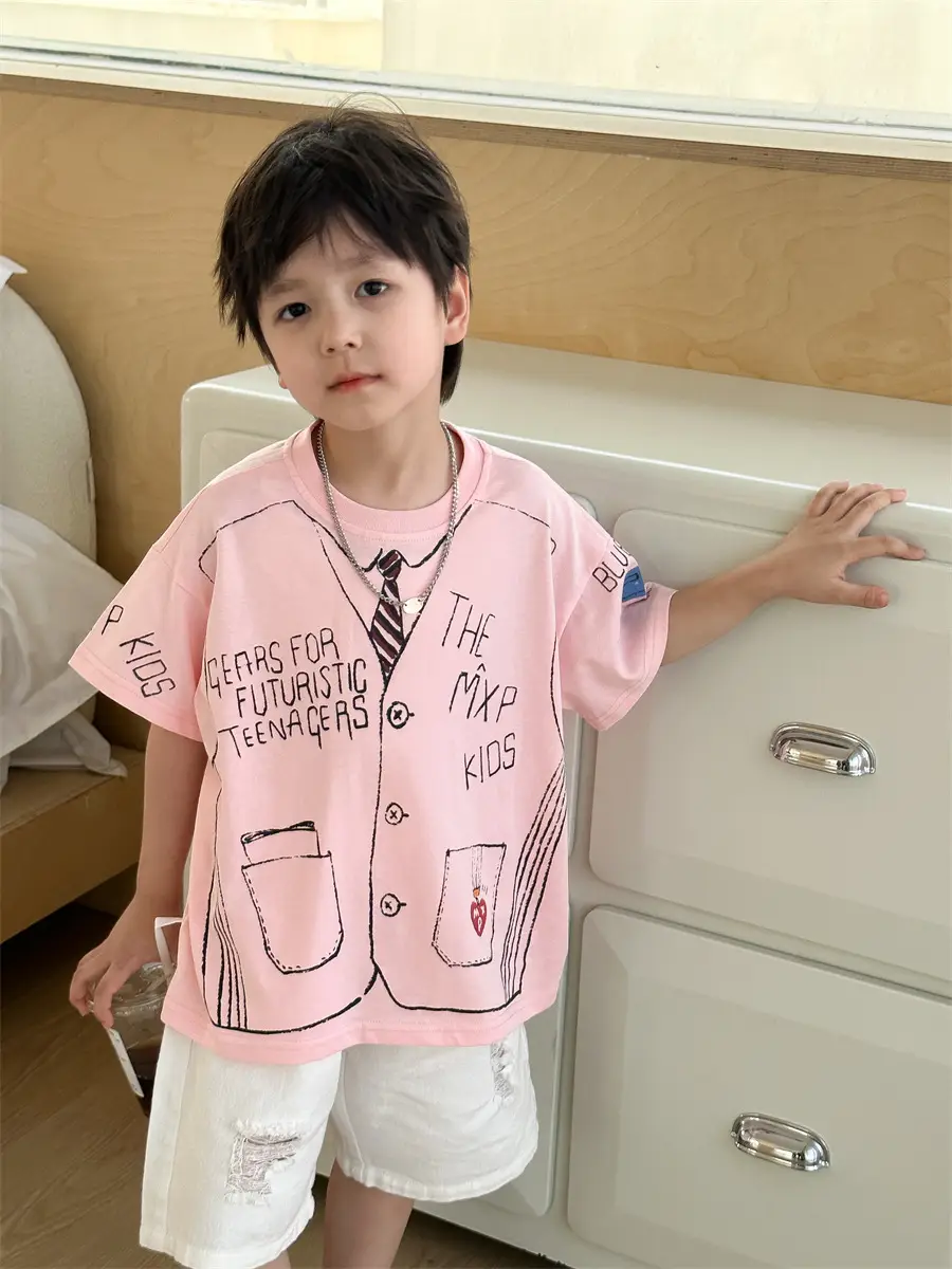 Boys Cotton Cartoon T-Shirt Summer 2025 Kids — feature 33