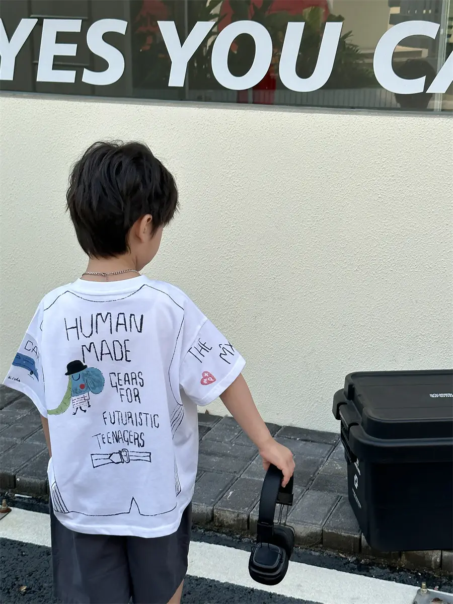 Boys Cotton Cartoon T-Shirt Summer 2025 Kids — feature 34