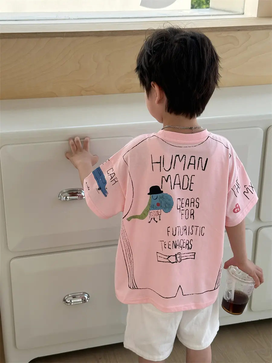 Boys Cotton Cartoon T-Shirt Summer 2025 Kids — feature 37