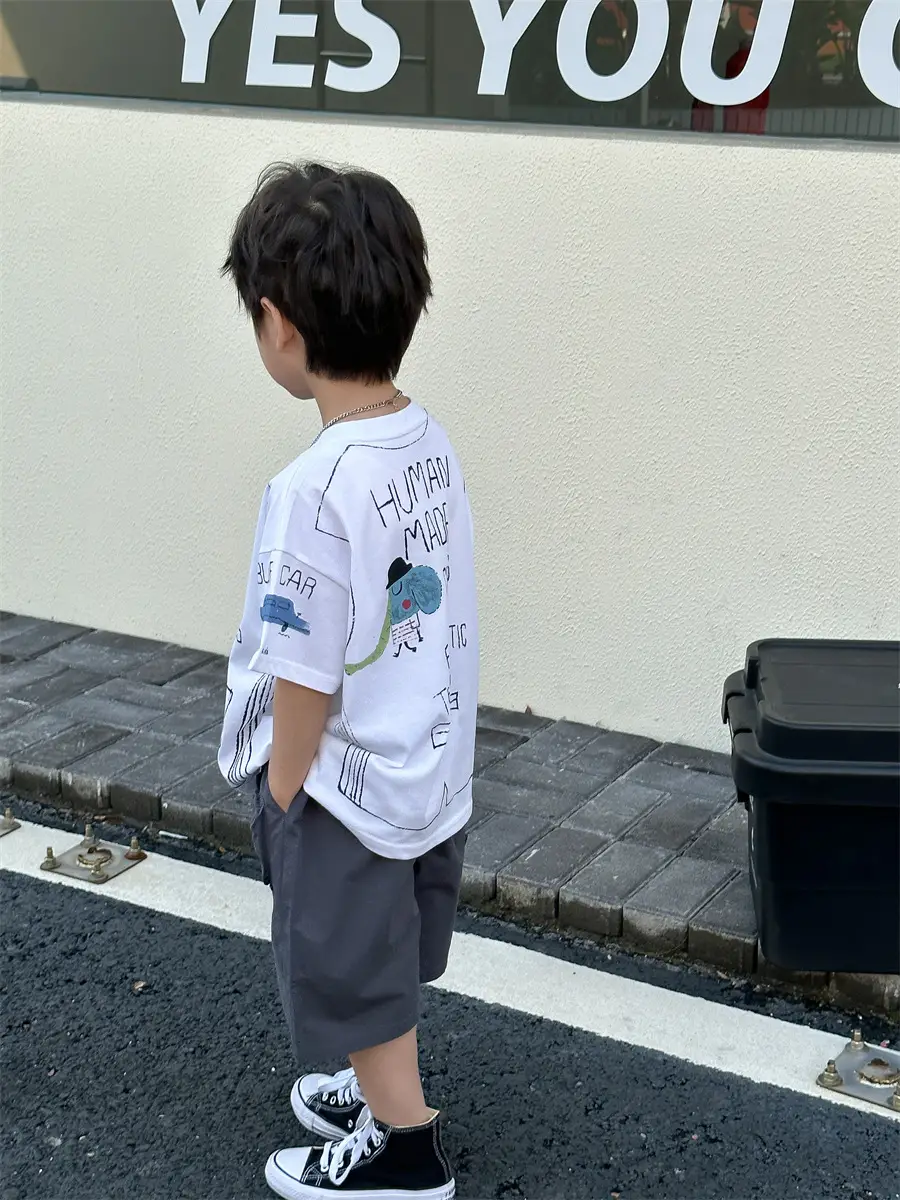 Boys Cotton Cartoon T-Shirt Summer 2025 Kids — feature 40