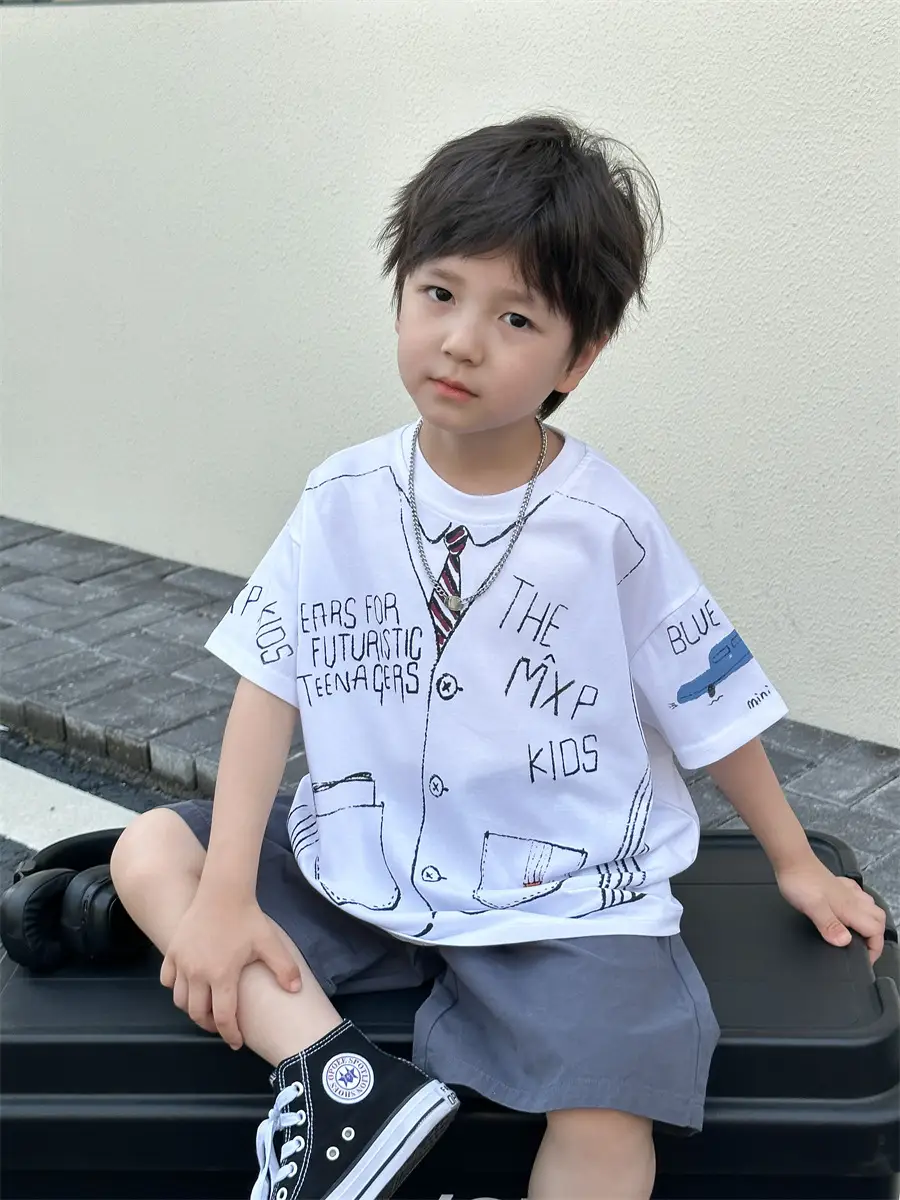 Boys Cotton Cartoon T-Shirt Summer 2025 Kids — feature 45