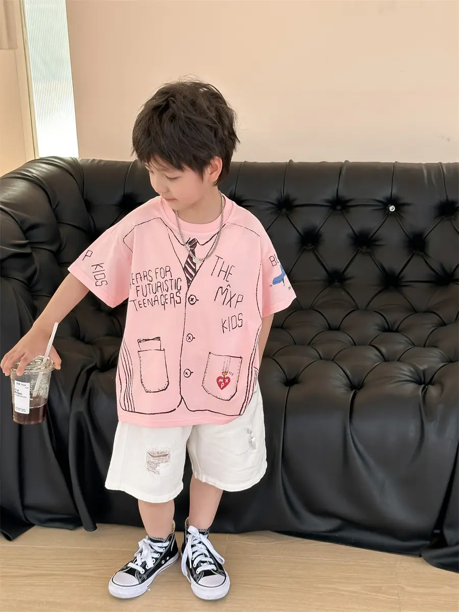 Boys Cotton Cartoon T-Shirt Summer 2025 Kids — feature 6