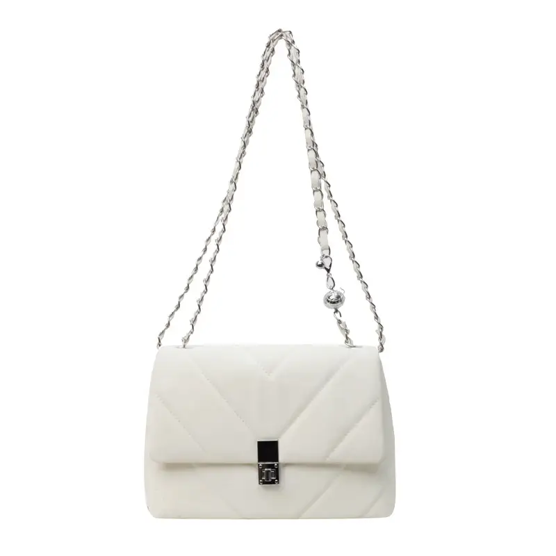Diamond Chain Crossbody Bag Pink Large Capacity Women - Image 8