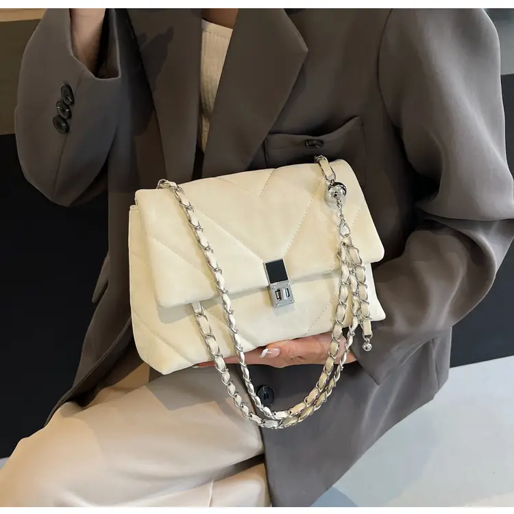 Diamond Chain Crossbody Bag Pink Large Capacity Women — feature 39
