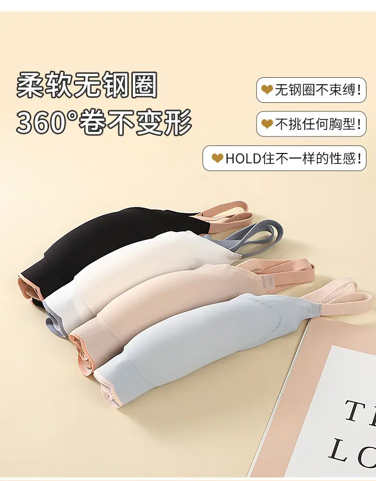 Sweet Heart Design No Steel Ring Bra for Women — feature 13