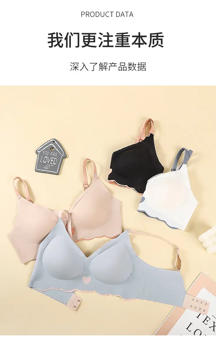Sweet Heart Design No Steel Ring Bra for Women — feature 18