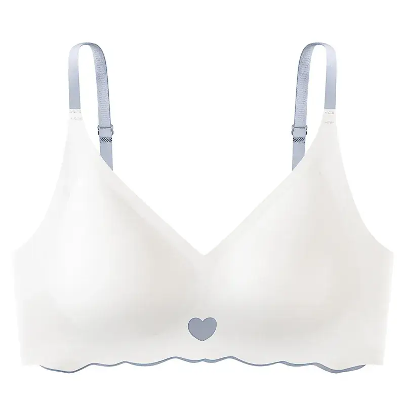 Sweet Heart Design No Steel Ring Bra for Women
