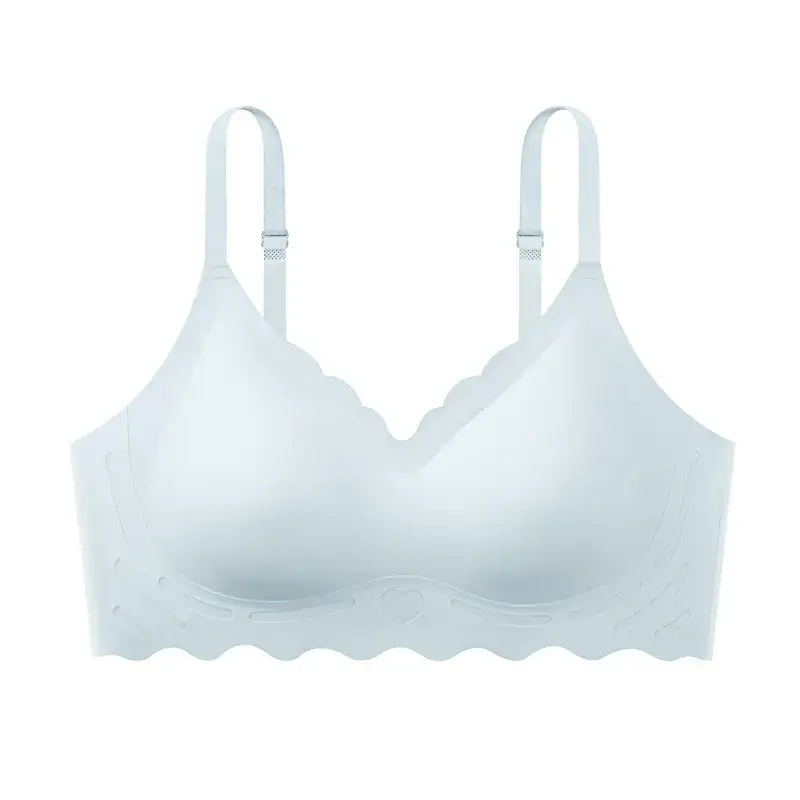 Breathable Thin Non-Cut Underwear Women Small Chest Gathering - Image 9