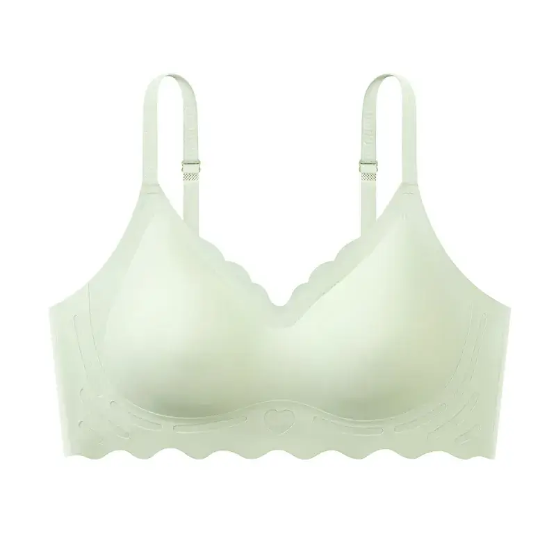 Breathable Thin Non-Cut Underwear Women Small Chest Gathering - Image 2