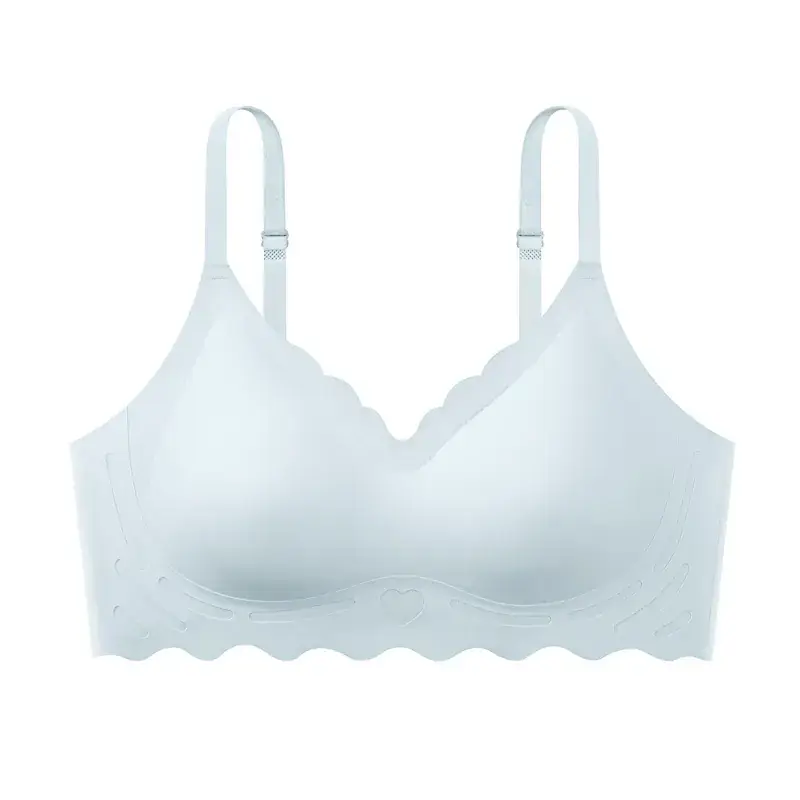 Breathable Thin Non-Cut Underwear Women Small Chest Gathering - Image 3
