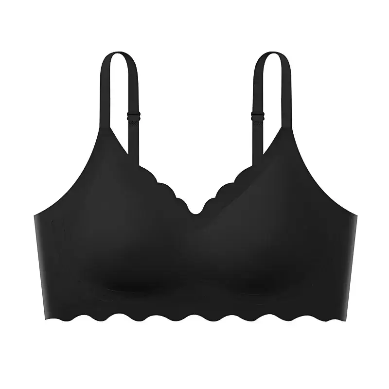 Breathable Thin Non-Cut Underwear Women Small Chest Gathering - Image 4