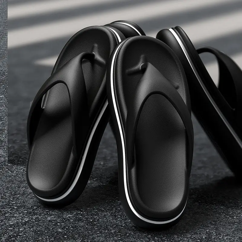 2024 New Slip-on Feeling Couple Clip Flip-Flops Women's Summer Non-slip Outer Wear Seaside Beach Sandals Wholesale - Image 7