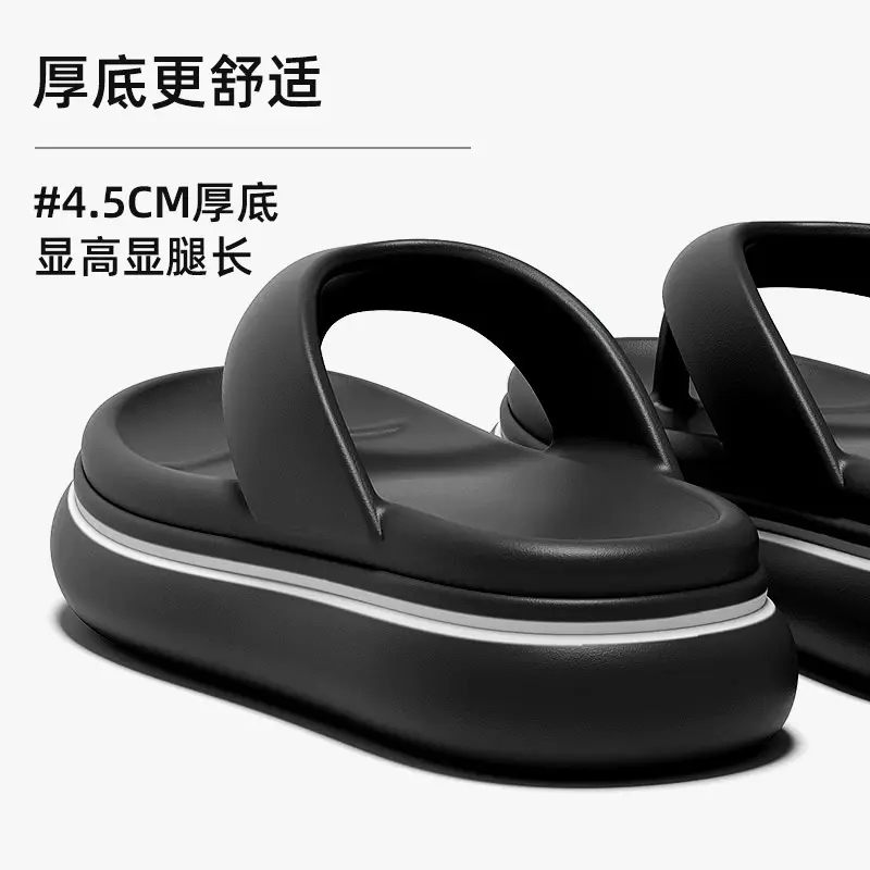 2024 New Slip-on Feeling Couple Clip Flip-Flops Women's Summer Non-slip Outer Wear Seaside Beach Sandals Wholesale - Image 8