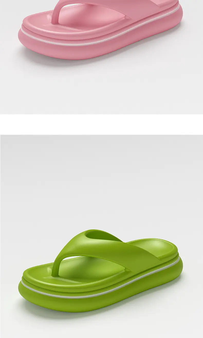 2024 New Slip-on Feeling Couple Clip Flip-Flops Women's Summer Non-slip Outer Wear Seaside Beach Sandals Wholesale — feature 7