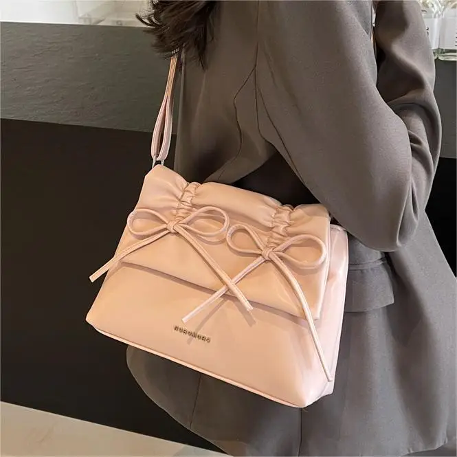 Women's Large Capacity Bow Bag Shoulder Crossbody Spring Summer - Image 6