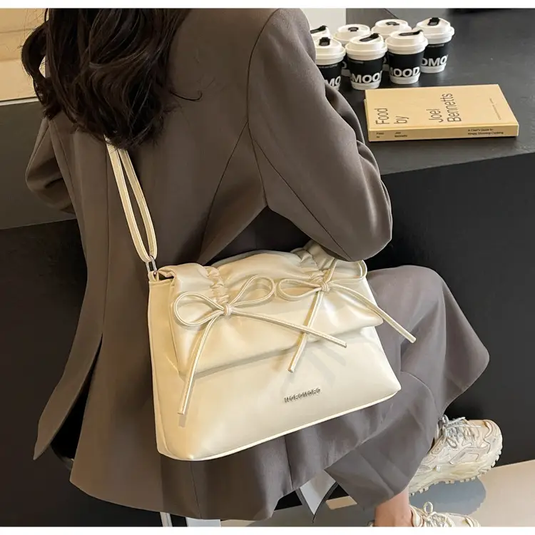 Women's Large Capacity Bow Bag Shoulder Crossbody Spring Summer — feature 30