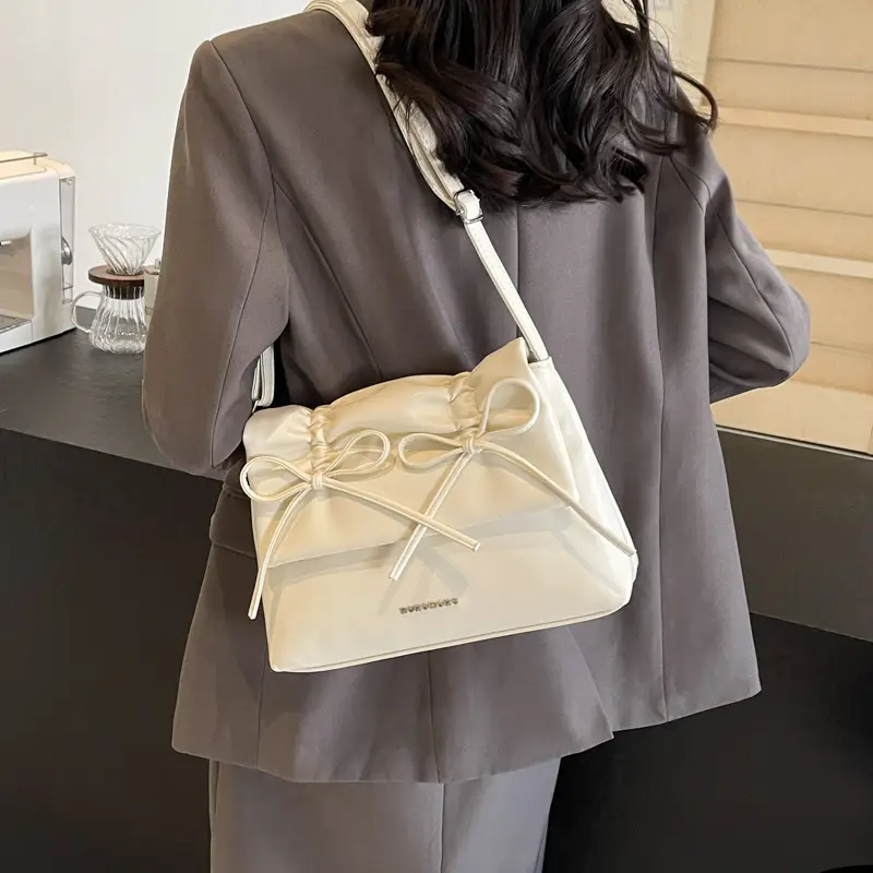 Women's Large Capacity Bow Bag Shoulder Crossbody Spring Summer - Image 2