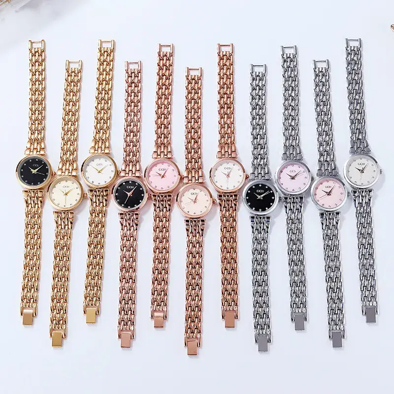 Women's Quartz Watch Rose Gold Silver Pink Black All-match