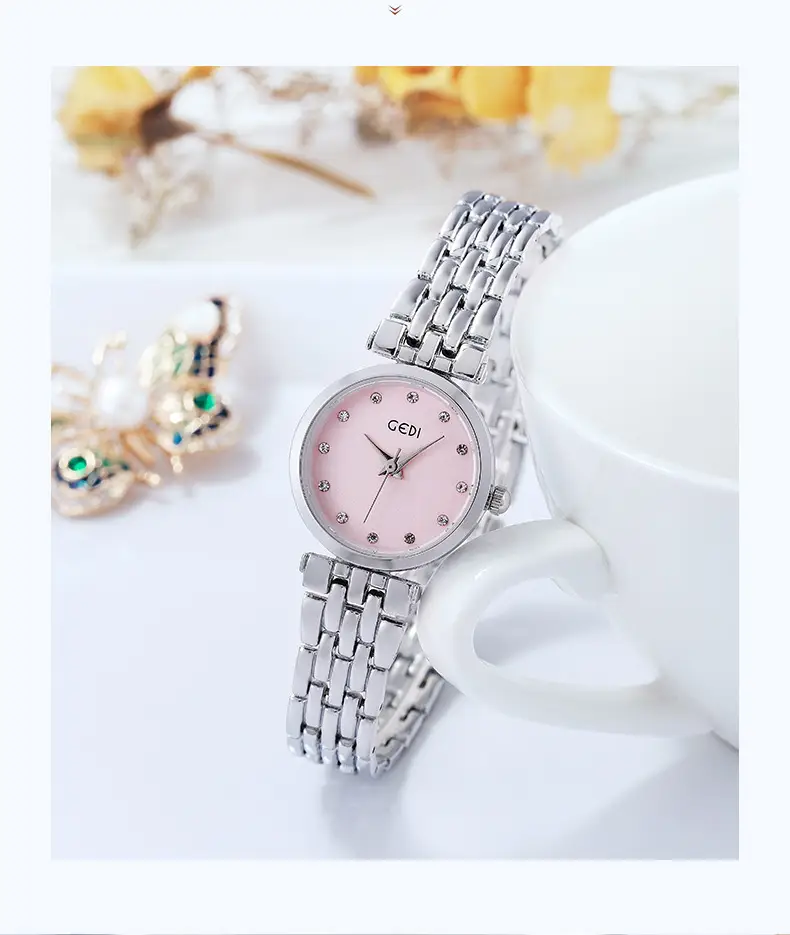 Women's Quartz Watch Rose Gold Silver Pink Black All-match — feature 10