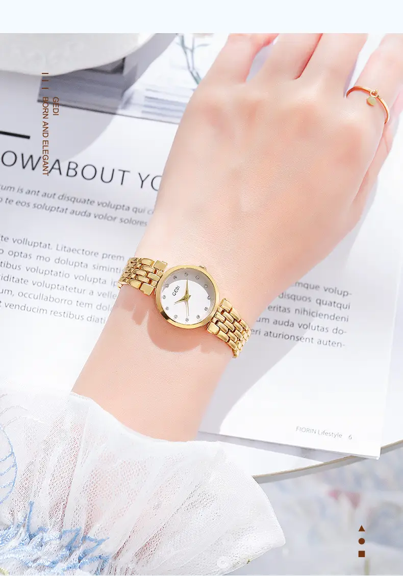 Women's Quartz Watch Rose Gold Silver Pink Black All-match — feature 13