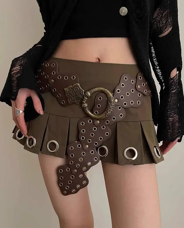 Women Korean-style Rivet Belt Casual Jeans All-match — feature 27
