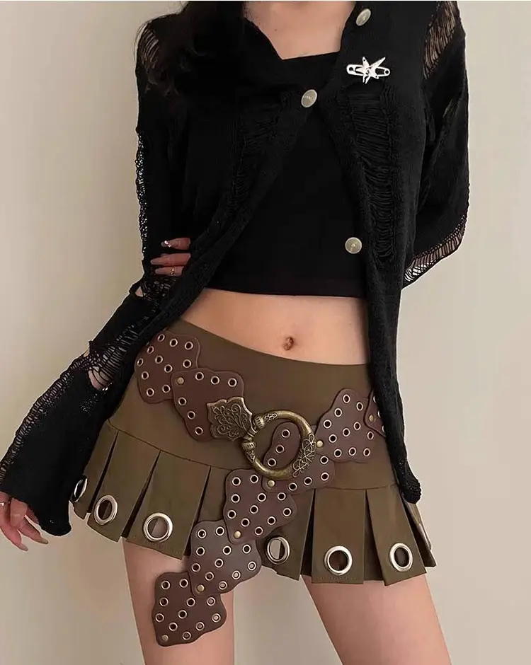 Women Korean-style Rivet Belt Casual Jeans All-match — feature 29