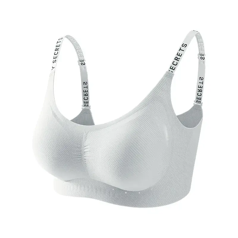 Women's White Soft Support Underwear with Letter Stripe - Image 9