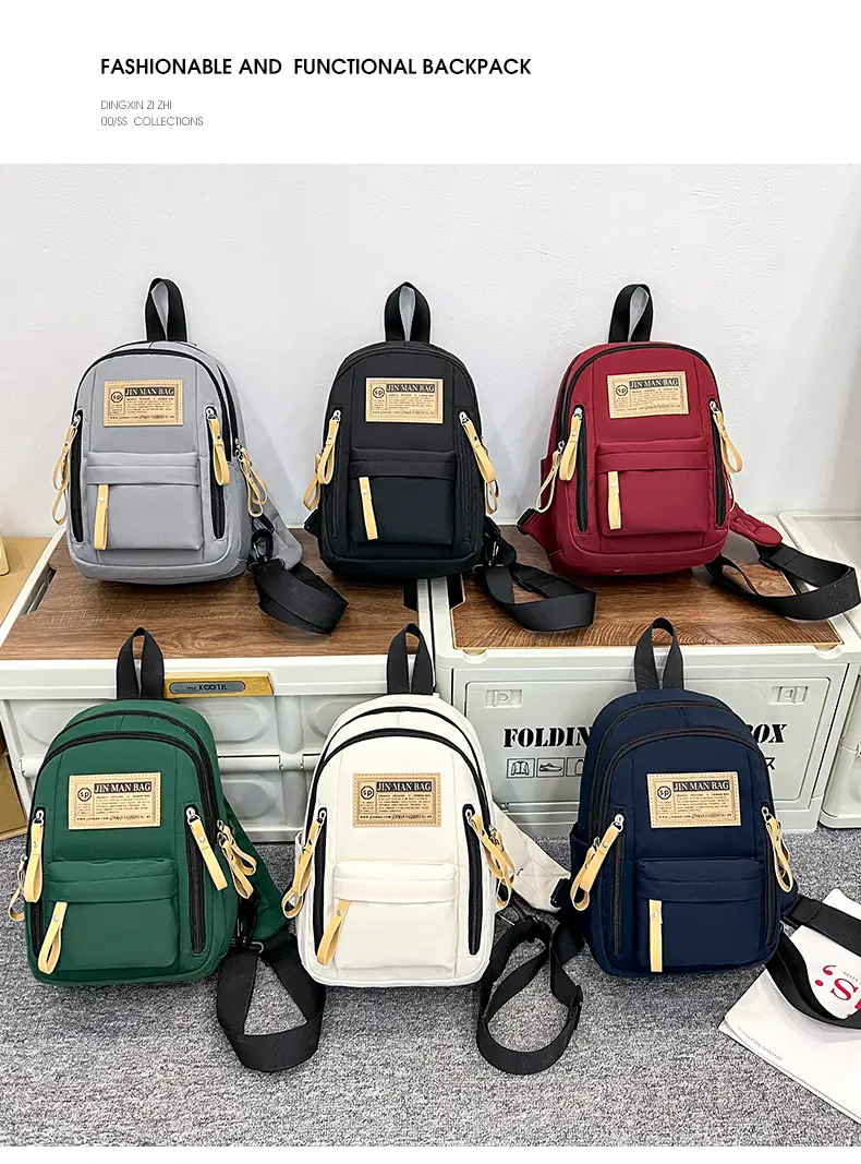 Green Nylon Couple Shoulder Bag New Fashion — feature 11