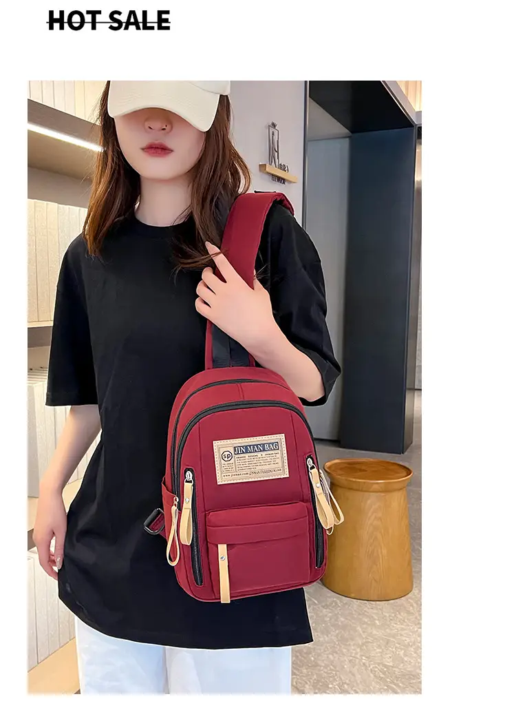 Green Nylon Couple Shoulder Bag New Fashion — feature 24