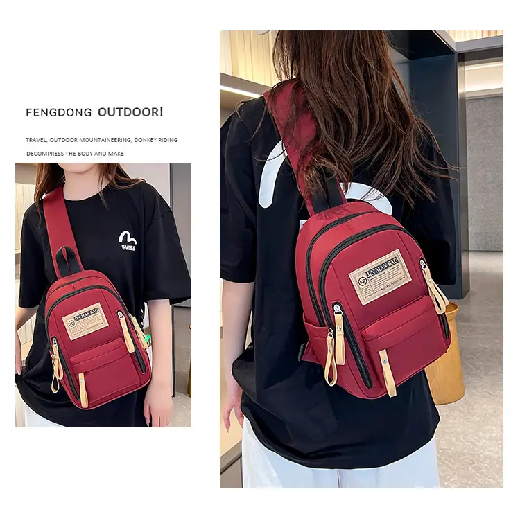 Green Nylon Couple Shoulder Bag New Fashion — feature 25