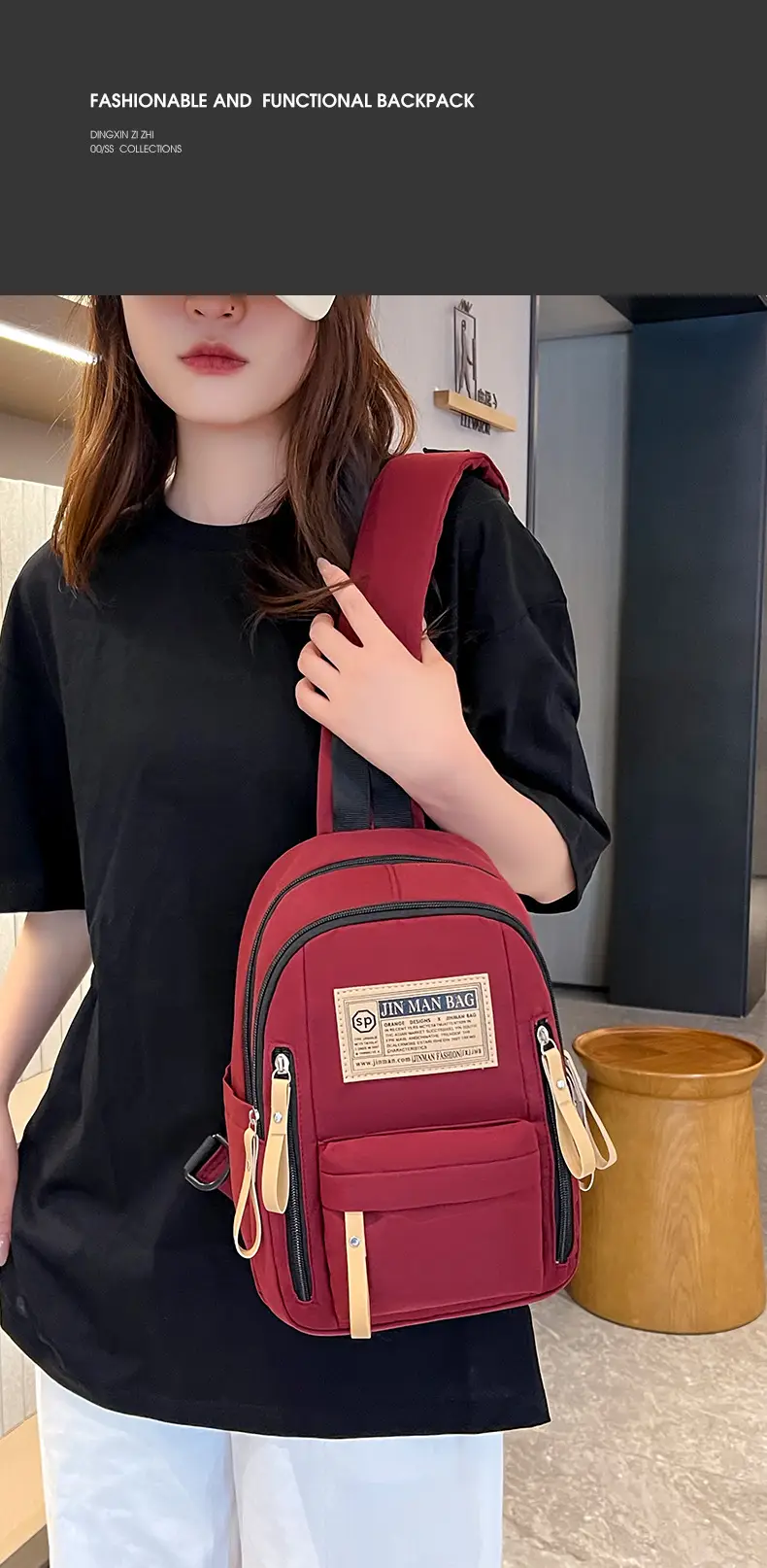 Green Nylon Couple Shoulder Bag New Fashion — feature 27