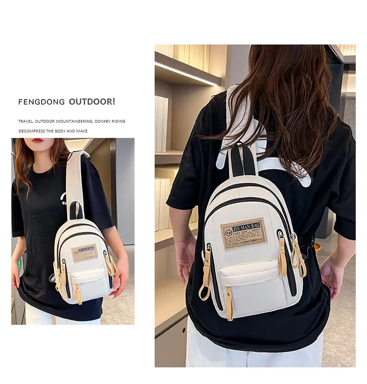 Green Nylon Couple Shoulder Bag New Fashion — feature 31