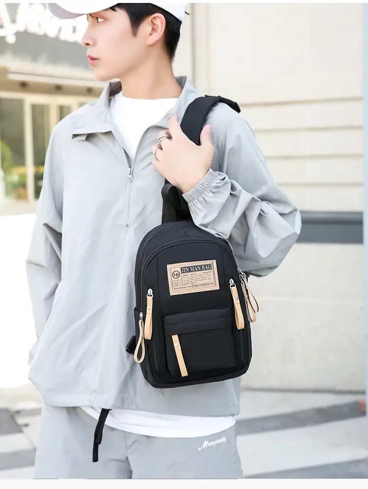 Green Nylon Couple Shoulder Bag New Fashion — feature 32