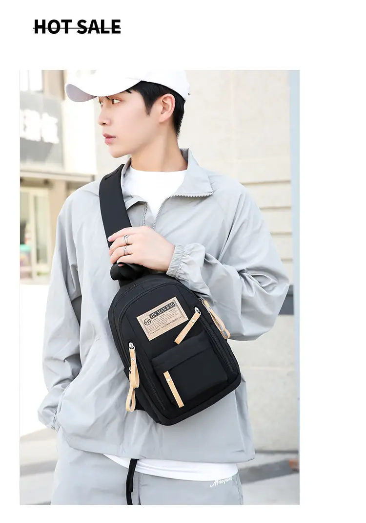 Green Nylon Couple Shoulder Bag New Fashion — feature 34
