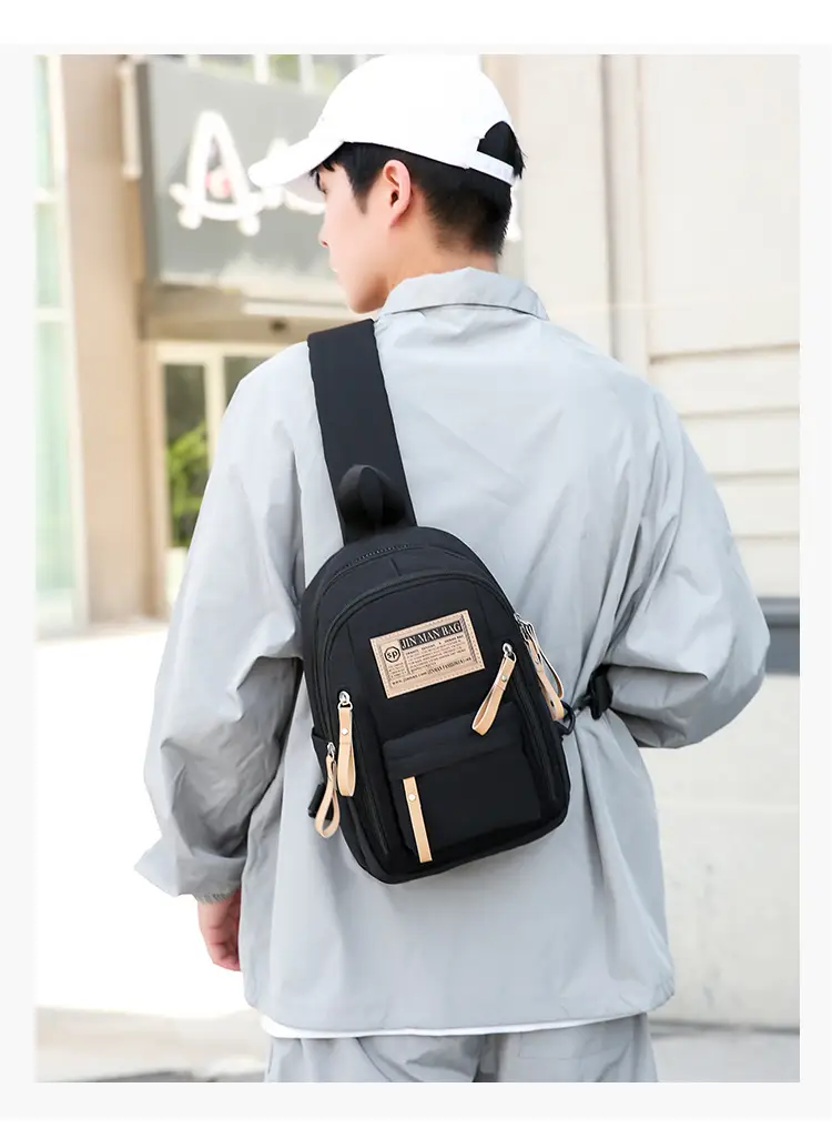 Green Nylon Couple Shoulder Bag New Fashion — feature 36