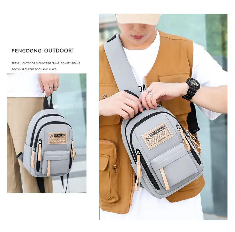 Green Nylon Couple Shoulder Bag New Fashion — feature 40