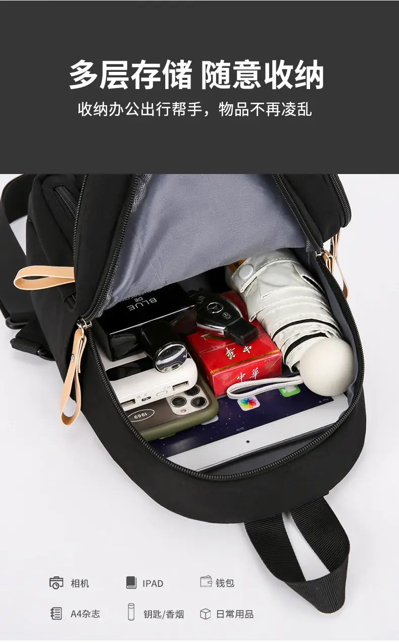 Green Nylon Couple Shoulder Bag New Fashion — feature 9