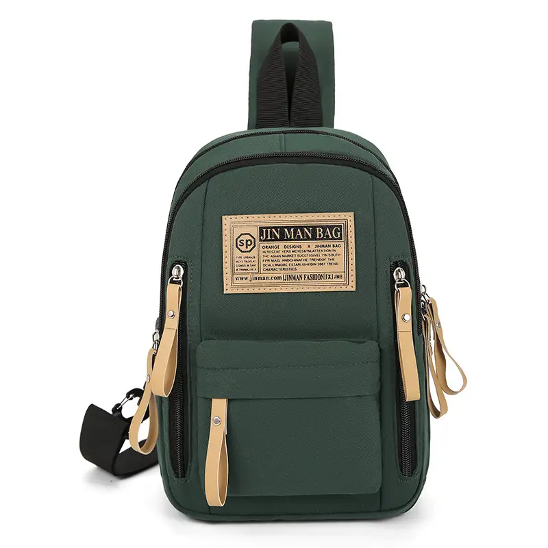 Green Nylon Couple Shoulder Bag New Fashion - Image 4