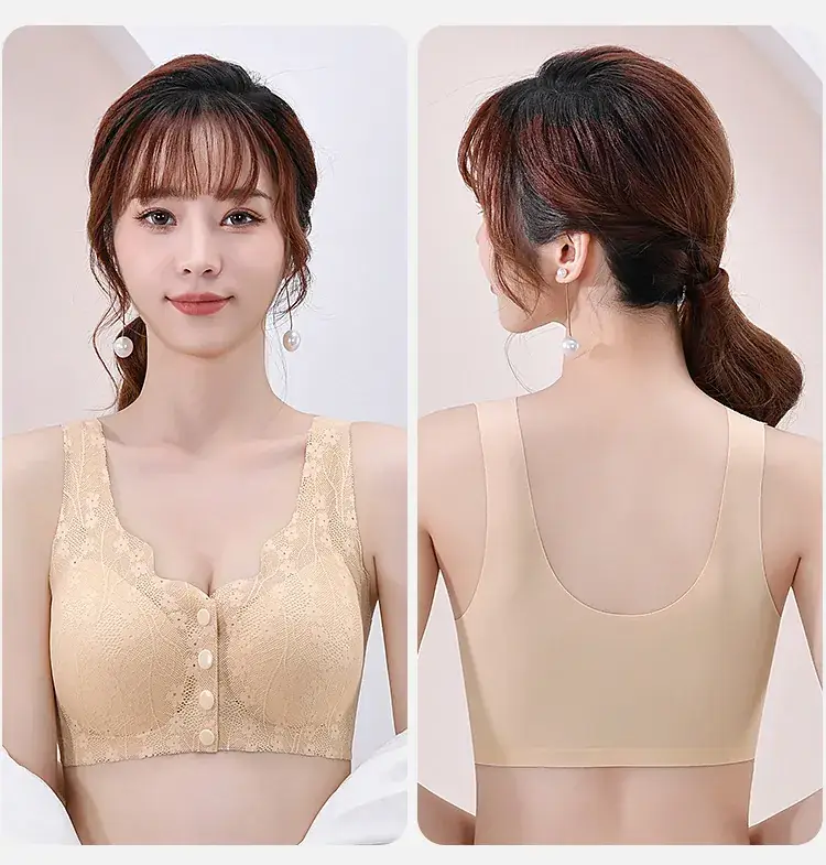Lace Push-Up Bra Front Buckle Plus Size — feature 20