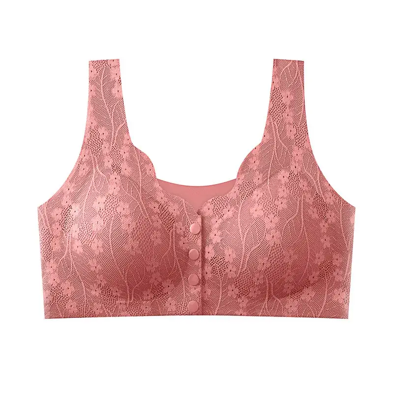 Lace Push-Up Bra Front Buckle Plus Size - Image 3