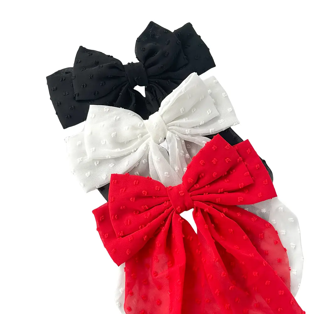 Cross-Border Chiffon Hairpins with Bowknot Design for Women - Image 15