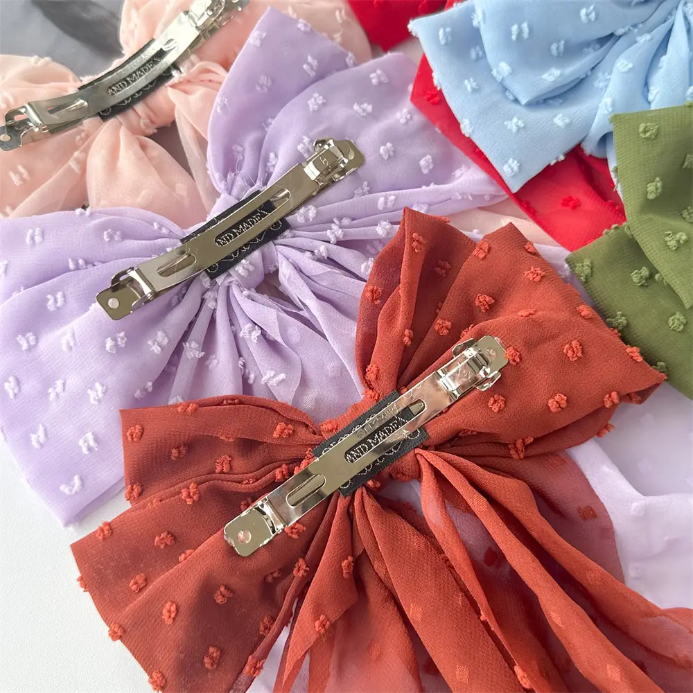 Cross-Border Chiffon Hairpins with Bowknot Design for Women — feature 10