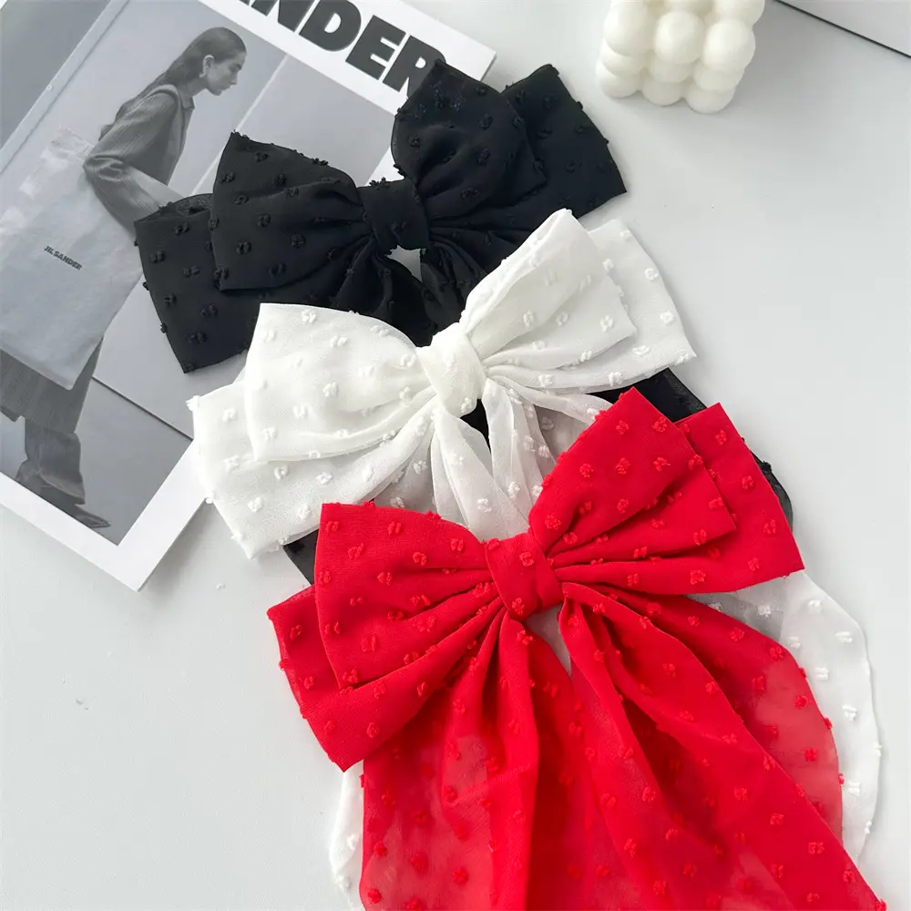 Cross-Border Chiffon Hairpins with Bowknot Design for Women — feature 12