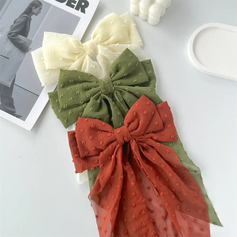 Cross-Border Chiffon Hairpins with Bowknot Design for Women — feature 13