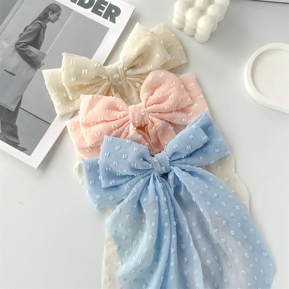 Cross-Border Chiffon Hairpins with Bowknot Design for Women — feature 14