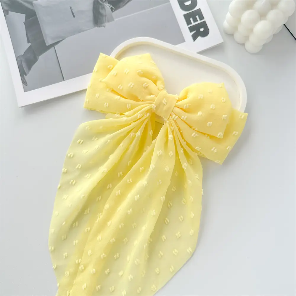 Cross-Border Chiffon Hairpins with Bowknot Design for Women — feature 15
