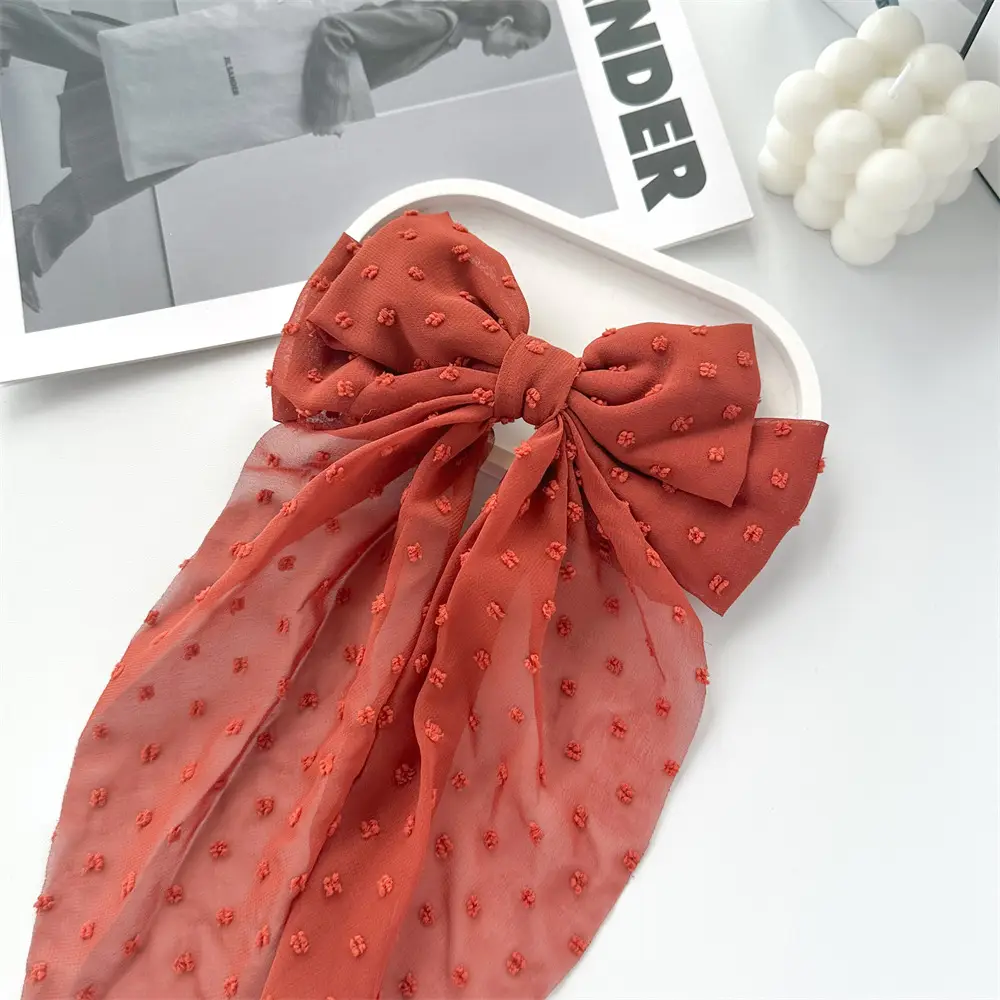 Cross-Border Chiffon Hairpins with Bowknot Design for Women — feature 17